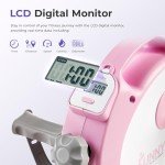 Pink Under Desk Mini Pedal Exerciser Bike