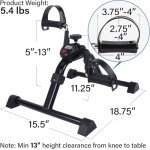 Vaunn Folding Medical Exercise Pedal with Display