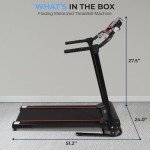 SereneLife Foldable Electric Treadmill for Home Use