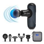 Mini Massage Gun with 125lbs Resistance Bands Set