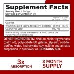 Qunol Ultra CoQ10 100mg Softgels for Heart Health