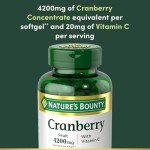 Cranberry 4200mg & Vitamin C Softgels