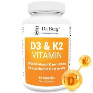 Dr. Berg D3 K2 Vitamin Supplement - 60 Capsules