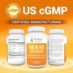 Dr. Berg D3 K2 Vitamin Supplement - 60 Capsules