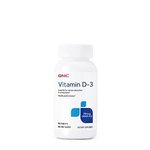 GNC Vitamin D-3 25mcg for Healthy Bones
