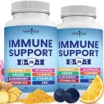 8-in-1 Immune Support Supplement with Vitamins & Herbs