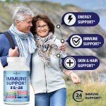 8-in-1 Immune Support Supplement with Vitamins & Herbs