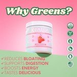 Kiala Organic Super Greens Powder - Watermelon Flavor