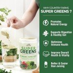 Organic Super Greens Drink Mix with Fiber & Probiotics