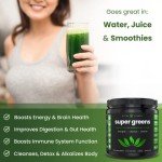 NutraChamps Super Greens Powder with Berry Flavor