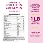 Protein & Vitamin Shake Mix with Collagen, Vanilla