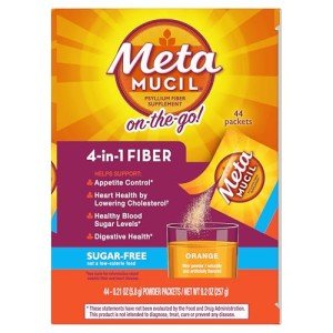 On-The-Go Sugar-Free Psyllium Fiber Supplement, 44 Packets