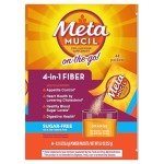 On-The-Go Sugar-Free Psyllium Fiber Supplement, 44 Packets