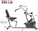 Sunny Health & Fitness Dual-Station Recumbent Elliptical Bike