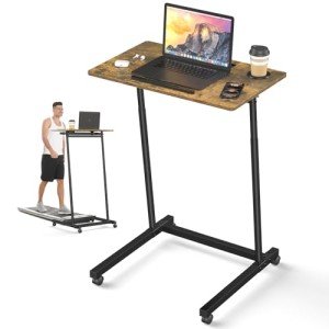 Portable Treadmill Desk with Adjustable Height Wheels