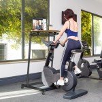 Portable Treadmill Desk with Adjustable Height Wheels