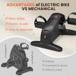 Mini Under Desk Exercise Bike with Remote Control