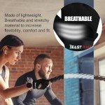 BEAST RAGE Fingerless Weightlifting Gloves - Black