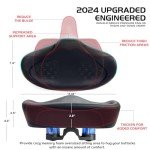 Twomaples Extra Comfortable Bicycle Seat Cushion