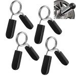 Lestino 1-Inch Spring Clip Collars for Weightlifting