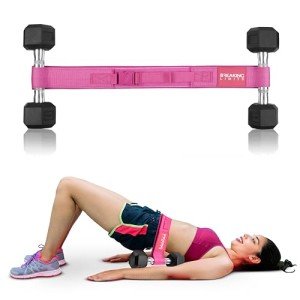 Hip Thrust Belt for Dumbbells and Weights - Pink