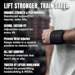 TuffWraps 16" Wrist Straps for Weightlifting Support