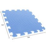 Multicolor Interlocking Exercise Mats - 8 Pieces