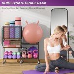 5-Tier Dumbbell and Yoga Mat Storage Rack