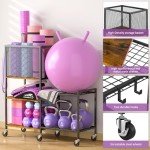 5-Tier Dumbbell and Yoga Mat Storage Rack