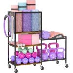 5-Tier Dumbbell and Yoga Mat Storage Rack