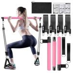 Pilates Bar Kit with Resistance Bands for Home