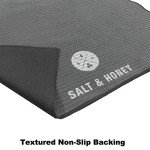 Non-Slip Pilates Reformer Mat Towel - Black