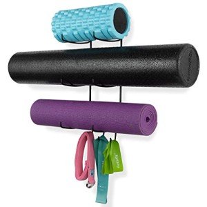 Wallniture Wall Mount Yoga Mat and Accessory Holder
