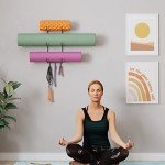 Wallniture Wall Mount Yoga Mat and Accessory Holder
