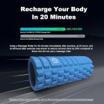 321 STRONG Deep Tissue Foam Roller with eBook