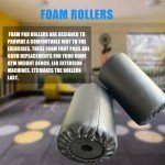 Foam Roller and Replacement Foot Pads for Home Gym