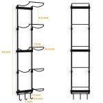 Wall-Mounted Yoga Mat and Accessory Organizer