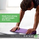 Gaiam Lightweight Yoga Block Wedge - Deep Purple