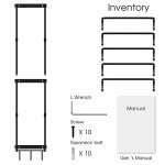 Wall-Mounted Yoga Mat and Accessory Organizer