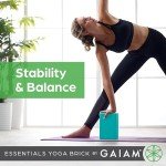 Gaiam Essentials Yoga Foam Block 2-Pack (Black)