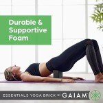 Gaiam Essentials Yoga Foam Block 2-Pack (Black)