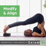 Gaiam Essentials Yoga Foam Block 2-Pack (Black)