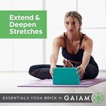 Gaiam Essentials Yoga Foam Block 2-Pack (Black)