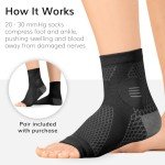 Compression Socks for Nerve Pain Relief - Black