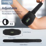 Elbow Brace for Tendonitis - 2 Pack Support
