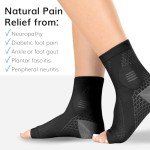 Compression Socks for Nerve Pain Relief - Black