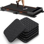 TOBWOLF Non-Slip Treadmill Mat Pads - 6 Pack