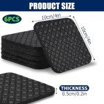 TOBWOLF Non-Slip Treadmill Mat Pads - 6 Pack