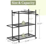 Yoga Mat and Equipment Storage Rack Organizer