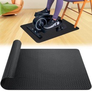 TOBWOLF Non-Slip Workout Mat for Under Desk Exercisers